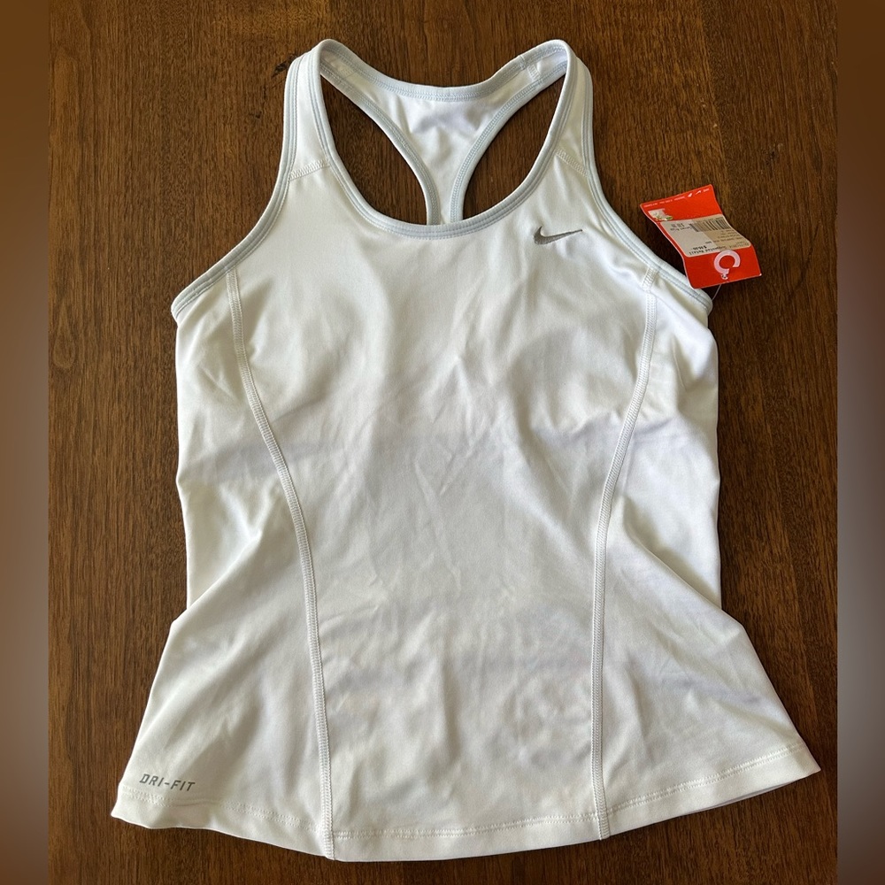Nike Dri-Fit White Training Tank Top Women's Size S